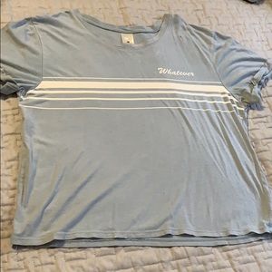 Empyre juniors blue whatever crop top